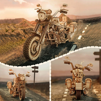 ROBOTIME Rokr 3D dřevěné puzzle Cruiser Motorcycle 420 dílků