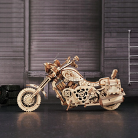 ROBOTIME Rokr 3D dřevěné puzzle Cruiser Motorcycle 420 dílků