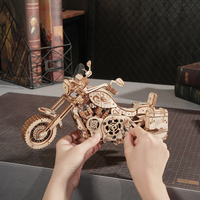 ROBOTIME Rokr 3D dřevěné puzzle Cruiser Motorcycle 420 dílků