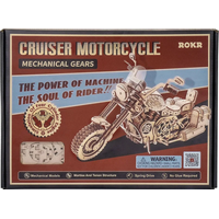 ROBOTIME Rokr 3D dřevěné puzzle Cruiser Motorcycle 420 dílků