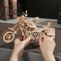 ROBOTIME Rokr 3D dřevěné puzzle Cruiser Motorcycle 420 dílků