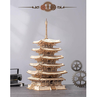 ROBOTIME Rolife 3D dřevěné puzzle Pětipatrová pagoda 275 dílků