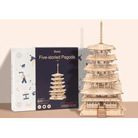 ROBOTIME Rolife 3D dřevěné puzzle Pětipatrová pagoda 275 dílků