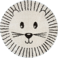 Dětský kusový koberec Vini 105144 Cream Black kruh