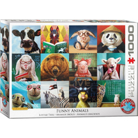 EUROGRAPHICS Puzzle Legrační zvířata 1000 dílků
