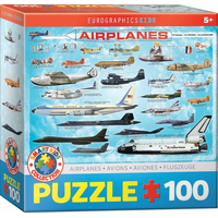EUROGRAPHICS Puzzle Letadla 100 dílků