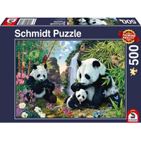 SCHMIDT Puzzle Pandy u vodopádu 500 dílků