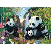 SCHMIDT Puzzle Pandy u vodopádu 500 dílků