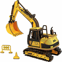 ROBOTIME Rokr 3D dřevěné puzzle Bagr 395 dílků
