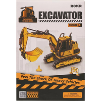 ROBOTIME Rokr 3D dřevěné puzzle Bagr 395 dílků