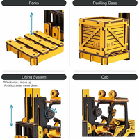 ROBOTIME Rokr 3D dřevěné puzzle Vysokozdvižný vozík 139 dílků