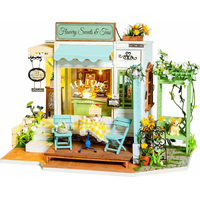 ROBOTIME Rolife DYI House: Kavárna Flowery Sweets & Teas s LED osvětlením
