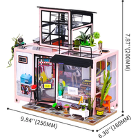 ROBOTIME Rolife DYI House: Kevinovo hudební studio s LED osvětlením