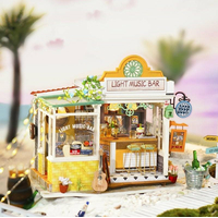 ROBOTIME Rolife DYI House: Light Music bar s LED osvětlením