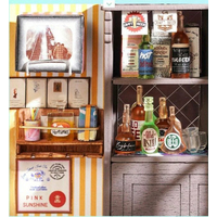 ROBOTIME Rolife DYI House: Light Music bar s LED osvětlením