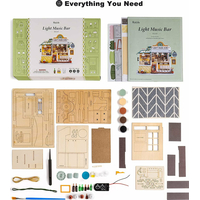 ROBOTIME Rolife DYI House: Light Music bar s LED osvětlením