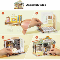 ROBOTIME Rolife DYI House: Light Music bar s LED osvětlením