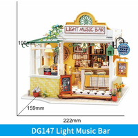 ROBOTIME Rolife DYI House: Light Music bar s LED osvětlením