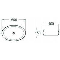 Keramické umyvadlo SILVIA, 21686000