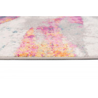 Kusový koberec AZUR vlny - šedý/modrý/růžový