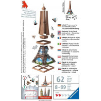 RAVENSBURGER 3D puzzle Mini Eiffelova věž 54 dílků