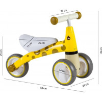 ECOTOYS Odrážedlo Žirafa žluté