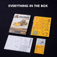 ROBOTIME Rokr 3D dřevěné puzzle Buldozer 211 dílků