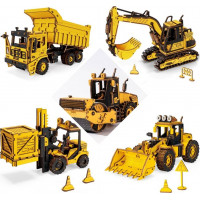 ROBOTIME Rokr 3D dřevěné puzzle Buldozer 211 dílků