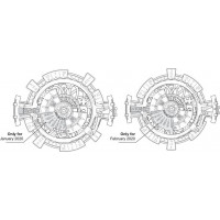 ROBOTIME Rokr 3D dřevěné puzzle Věčný kalendář 52 dílků