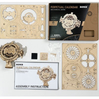ROBOTIME Rokr 3D dřevěné puzzle Věčný kalendář 52 dílků