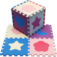 Pěnové puzzle Tvary pastelové (30x30)