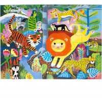 EEBOO Puzzle Velké kočky 20 dílků