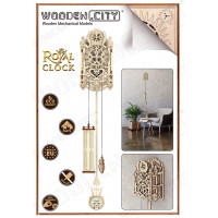 WOODEN CITY 3D puzzle Královské hodiny 126 dílů