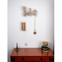 WOODEN CITY 3D puzzle Steampunk nástěnné hodiny 269 dílů