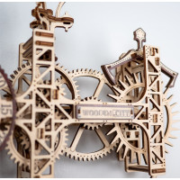 WOODEN CITY 3D puzzle Steampunk nástěnné hodiny 269 dílů