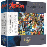 TREFL Wood Craft Origin puzzle Marvel Avengers 1000 dílků