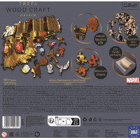 TREFL Wood Craft Origin puzzle Marvel: Rukavice nekonečna 505 dílků