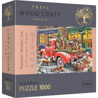 TREFL Wood Craft Origin puzzle Santovi malí pomocníci 1000 dílků