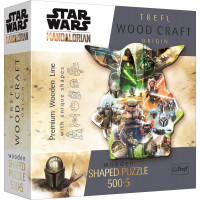 TREFL Wood Craft Origin puzzle The Mandalorian: Záhadný Grogu 505 dílků