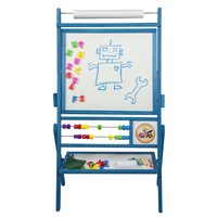 Dětská magnetická tabule s počítadlem - modrá