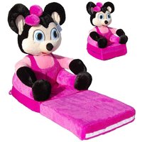 Dětské plyšové rozkládací křesílko MINNIE 2