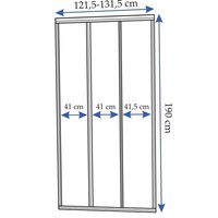 Sprchové dveře MAXMAX Rea ALEX 130 cm