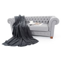 Deka přehoz SOFT tmavě-šedá