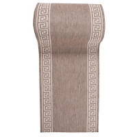 Sisalový PP běhoun GREEK - taupe/béžový 70x400 cm
