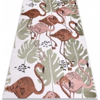 Dětský kusový koberec Fun Flami Flamingos cream