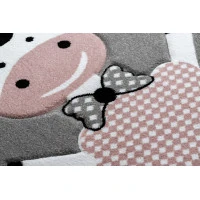 Dětský kusový koberec Petit Dolly sheep grey kruh