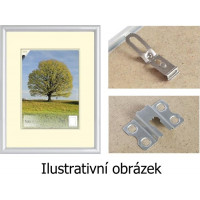 BFHM Plastový rám na puzzle 93x62cm - stříbrný