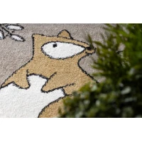 Dětský kusový koberec Fun Forester beige