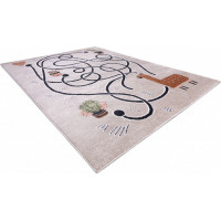 Dětský kusový koberec Fun Game llama beige