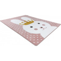 Dětský kusový koberec Petit Bunny pink